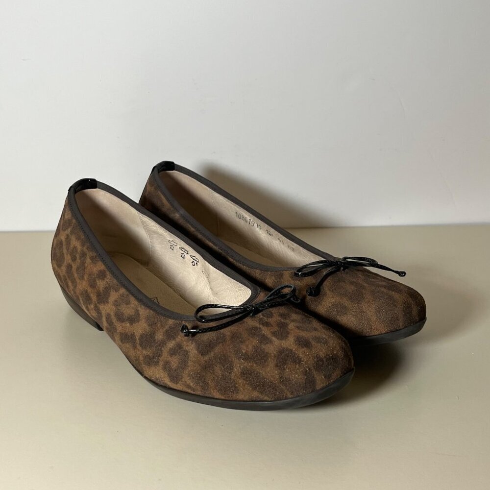 Waldlaufer Leopard Print Comfort Ballet Flats‎ Size 10